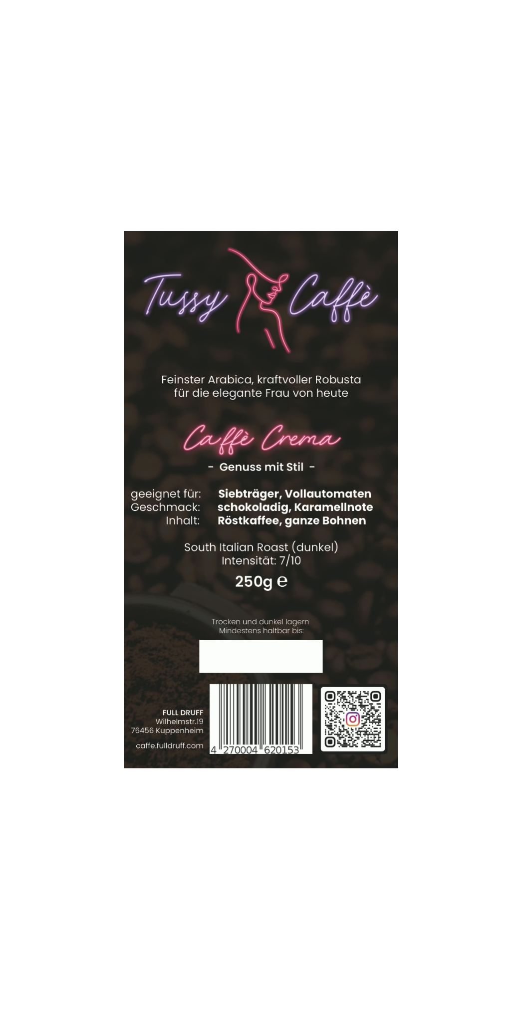Tussy Caffè - Crema 250g